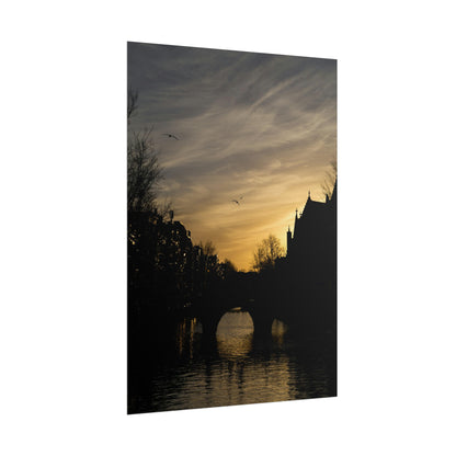 Sunset in Amsterdam (XL) - Matte Poster