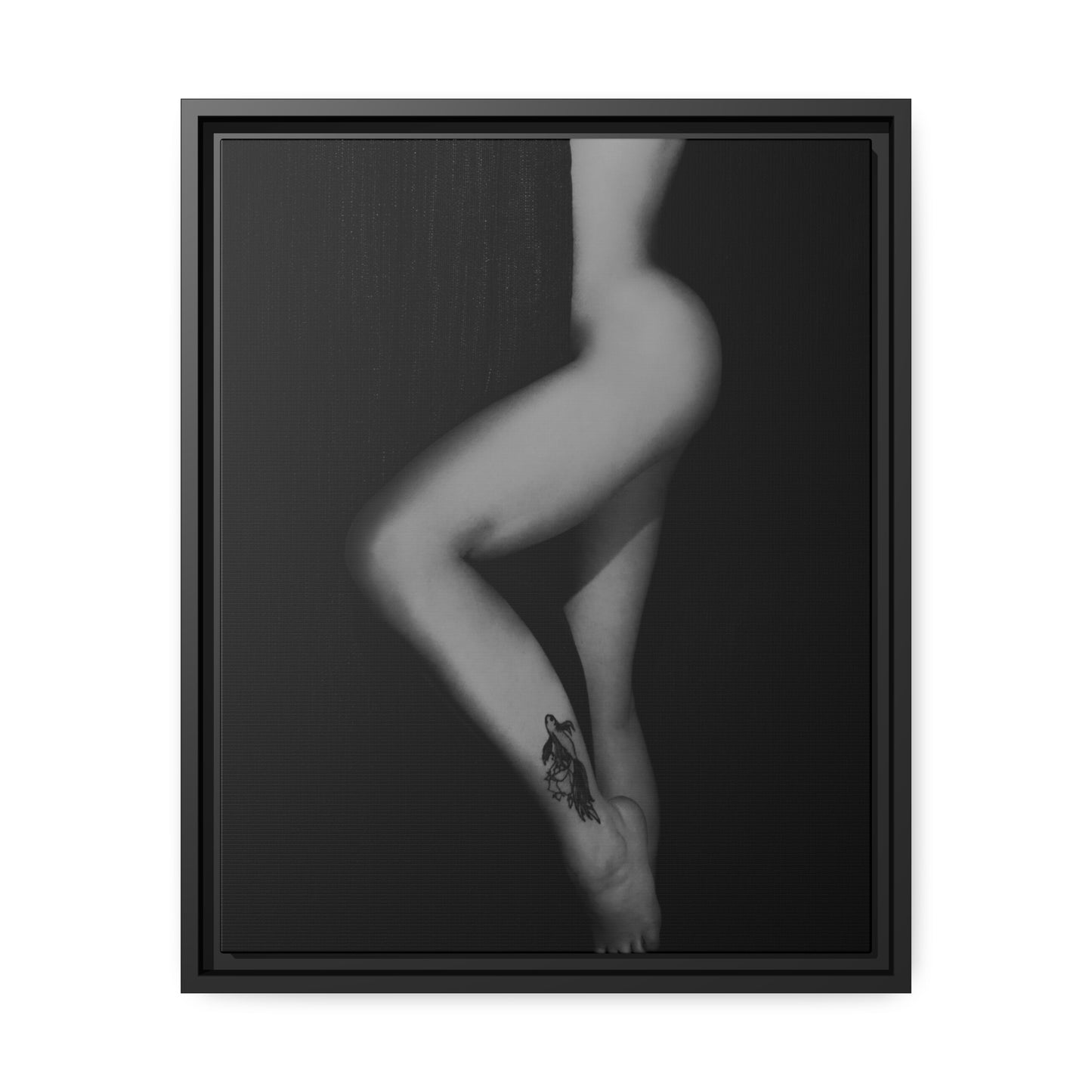 The Shape of Legs - Framed Canvas