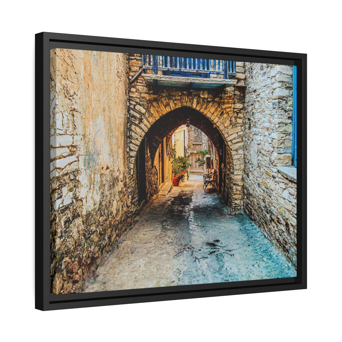 Lefkara - Framed Canvas