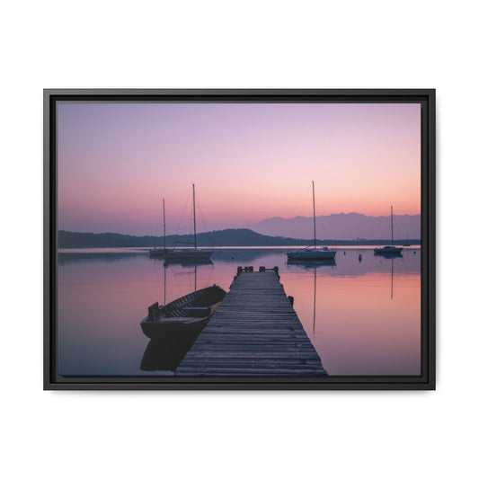 Lago di Viverone (Lake Viverone) - Framed Canvas